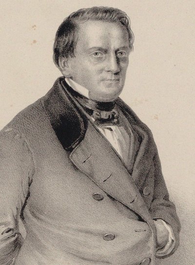 Retrato del compositor Franz Lachner 1803-1890, 1850 de Unbekannt