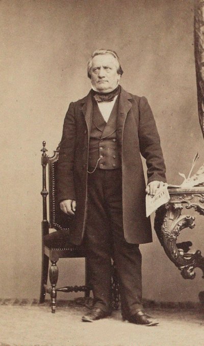 Retrato del compositor Franz Lachner 1803-1890, c. 1850 de Unbekannt