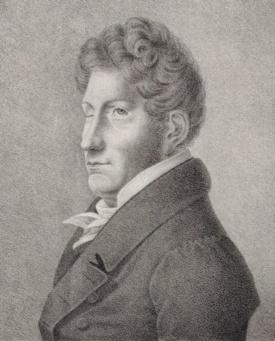 Retrato del compositor Friedrich Kuhlau de Unbekannt