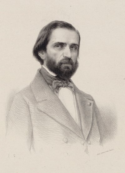 Retrato del compositor Giuseppe Verdi 1813-1901, c. 1850 de Unbekannt