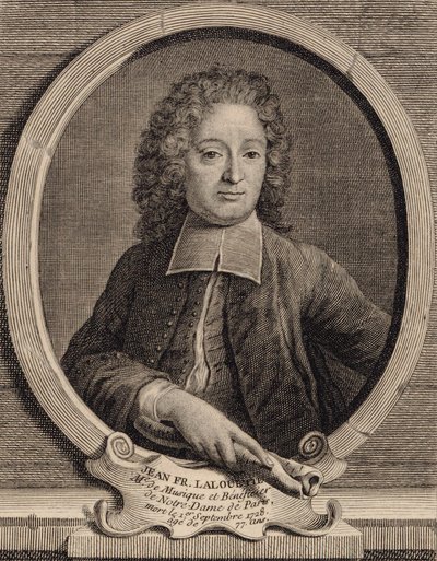 Retrato del compositor Jean-François Lallouette 1651-1728 de Unbekannt