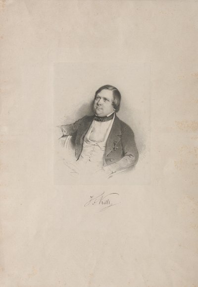 Retrato del compositor Johann Friedrich Kittl de Unbekannt