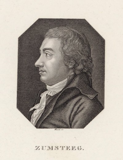 Retrato del compositor Johann Rudolf Zumsteeg 1760-1802, c. 1800 de Unbekannt