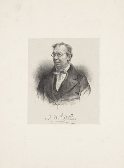 Retrato del Compositor Johann Wilhelm Wilms 1772-1847, 1835 de Unbekannt