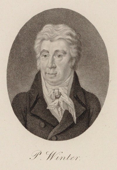 Retrato del compositor Peter von Winter 1754-1825, ca 1825 de Unbekannt