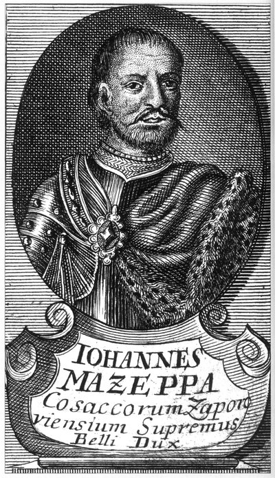 Retrato del Hetman Ivan Mazepa 1639-1709, principios del siglo XVIII de Unbekannt