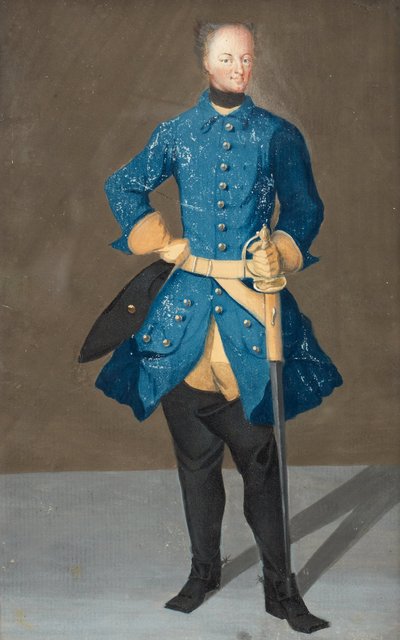 Retrato del Rey Carlos XII de Suecia 1682-1718, 1710s de Unbekannt