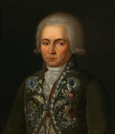 Retrato del poeta Gavrila R. Derzhavin 1743-1816 de Unbekannt