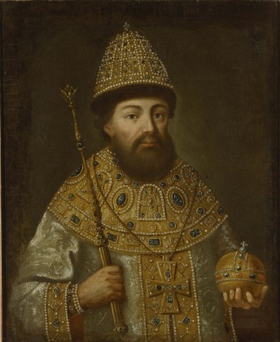 Retrato del Zar Alexis I Mikhailovich de Rusia 1629-1676, ca. 1675 de Unbekannt