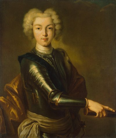 Retrato del zar Pedro II de Rusia 1715-1730, siglo XVIII de Unbekannt