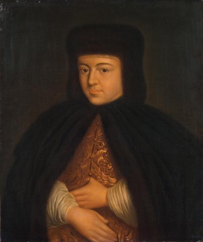 Retrato de la zarina Natalia Naryshkina 1651-1694, esposa del zar Alexis I de Rusia, Primer tercio de Unbekannt