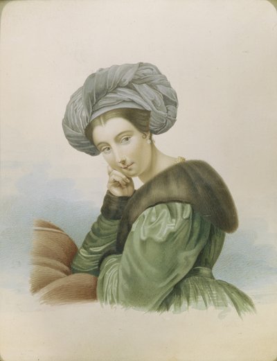 Retrato de la actriz Ekaterina Semyonova 1786-1849, principios del siglo XIX de Unbekannt