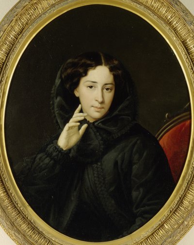 Retrato de la actriz del teatro imperial Vera Samoylova, mediados del siglo XIX de Unbekannt