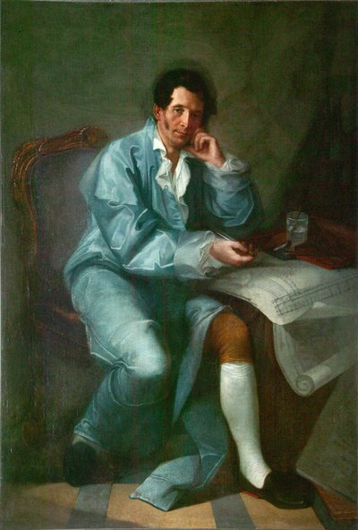 Retrato del arquitecto Jean-Baptiste Vallin de la Mothe 1729-1800 de Unbekannt