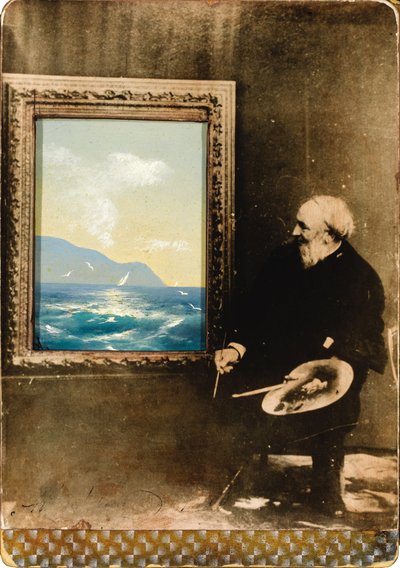 Retrato del artista Ivan Aivazovsky 1817-1900, 1889 de Unbekannt