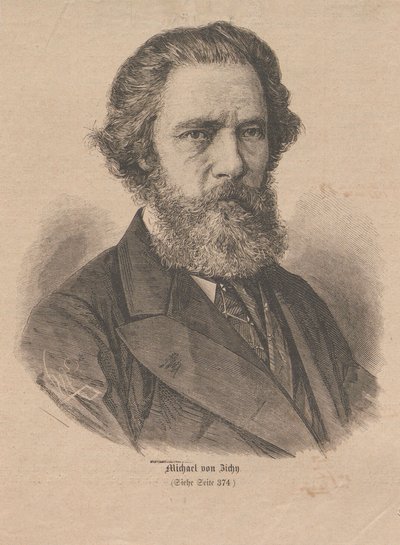 Retrato del artista Mihály Zichy 1827-1906, 1877 de Unbekannt