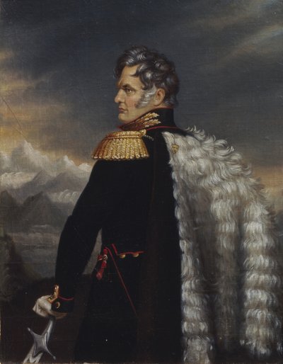 Retrato del comandante en jefe del Ejército Ruso en el Cáucaso Aleksey Yermolov 1777-1861 de Unbekannt
