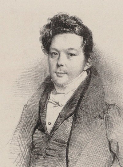 Retrato del compositor Auguste-Mathieu Panseron 1796-1859, 1820 de Unbekannt