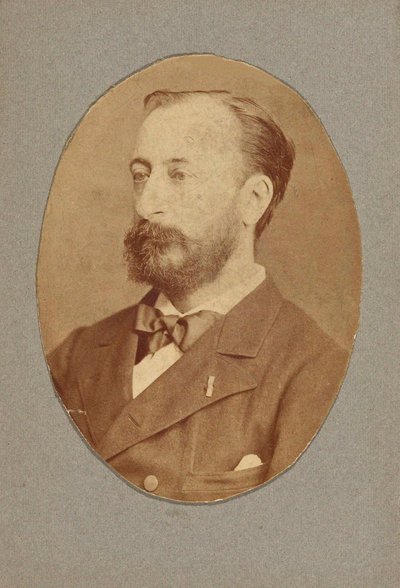 Retrato del compositor Camille Saint-Saëns 1835-1921, c. 1880 de Unbekannt