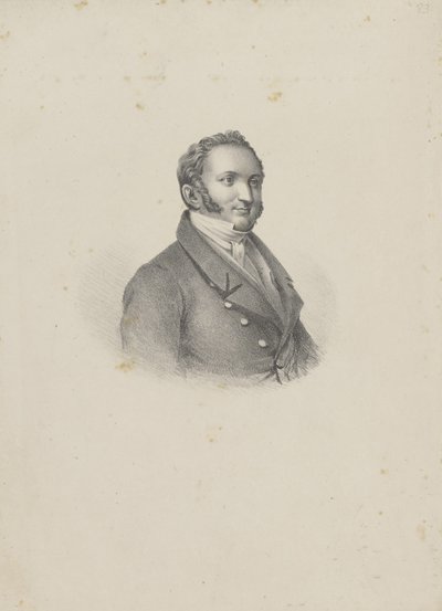 Retrato del compositor Gioachino Antonio Rossini 1792-1868, 1826 de Unbekannt