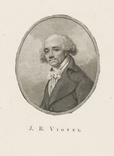 Retrato del compositor Giovanni Battista Viotti 1755-1824, c. 1800 de Unbekannt