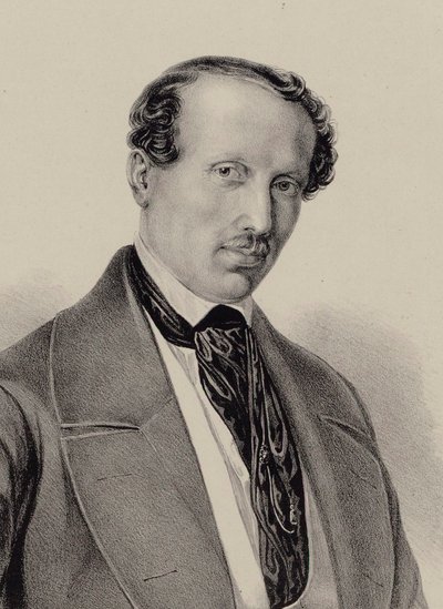 Retrato del compositor Hans Christian Lumbye de Unbekannt