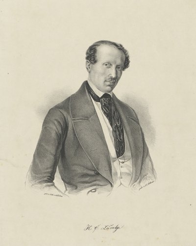 Retrato del compositor Hans Christian Lumbye 1810-1874 de Unbekannt