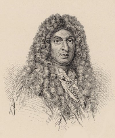 Retrato del compositor Jean-Baptiste Lully 1632-1687 de Unbekannt