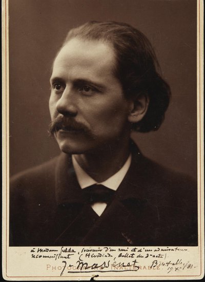 Retrato del compositor Jules Massenet 1842-1912, 1881 de Unbekannt