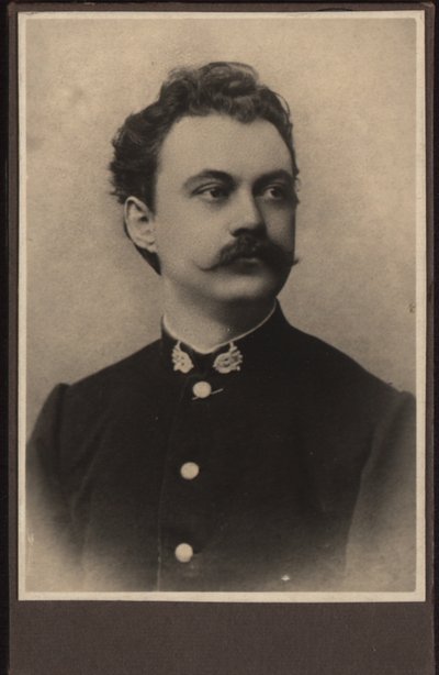 Retrato del compositor Karel Sebor Schebor 1843-1903, c. 1870 de Unbekannt