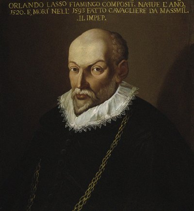 Retrato del compositor Roland de Lassus 1532-1594 de Unbekannt