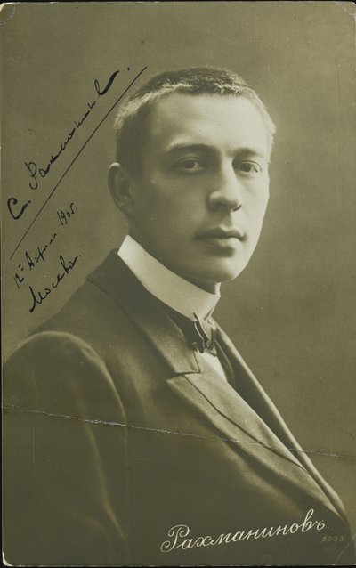 Retrato del compositor Sergei Rakhmaninov 1873-1943, c. 1905 de Unbekannt