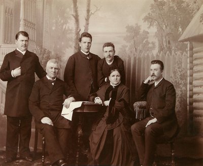 Retrato de la familia de Sophia Perovskaya, 1860s de Unbekannt