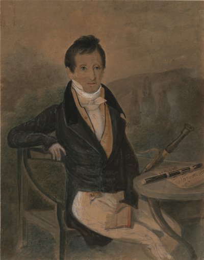 Retrato del flautista Jean-Louis Tulou 1786-1865, c. 1840 de Unbekannt