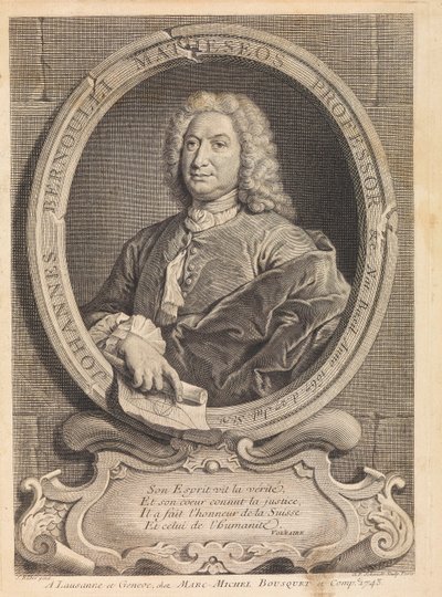 Retrato del matemático Johann Bernoulli 1667-1748, 1742 de Unbekannt
