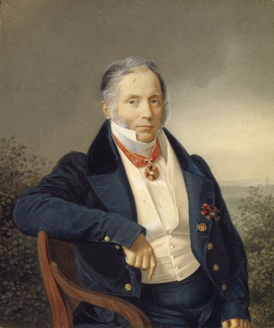 Retrato del pintor Alexander Sauerweid 1782-1844, Primer cuarto del siglo XIX de Unbekannt