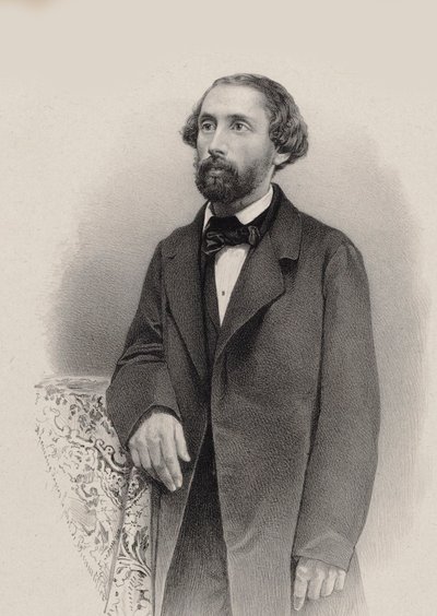 Retrato del pianista y compositor Julius Schulhoff 1825-1898, 1860 de Unbekannt