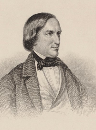 Retrato del pianista y compositor Karl August Krebs 1804-1880 de Unbekannt