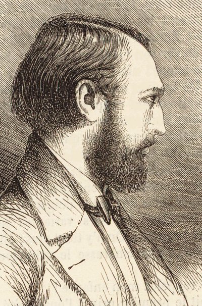 Retrato del pianista y compositor Louis Lacombe 1818-1884 de Unbekannt