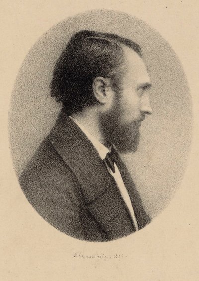 Retrato del pianista y compositor Louis Lacombe 1818-1884 de Unbekannt