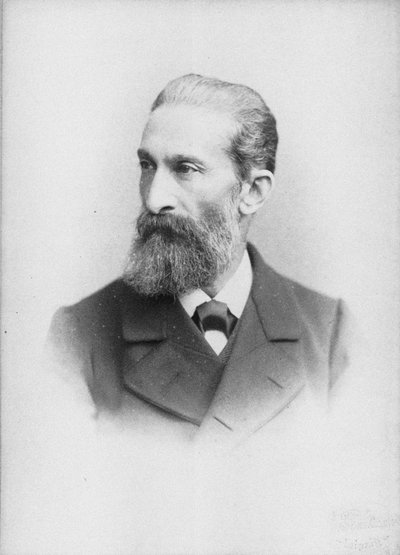 Retrato del pianista y compositor Salomon Jadassohn 1831-1902 de Unbekannt