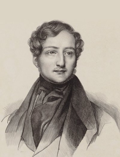 Retrato del pianista y compositor Sigismund Thalberg 1812-1871 de Unbekannt
