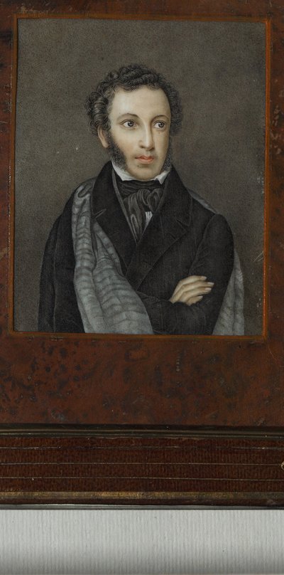 Retrato del poeta Alexander Sergeyevich Pushkin, primer cuarto del siglo XIX de Unbekannt