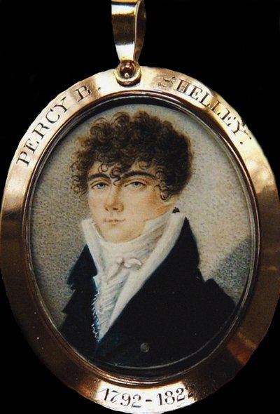 Retrato del poeta Percy Bysshe Shelley 1792-1822, ca 1825 de Unbekannt