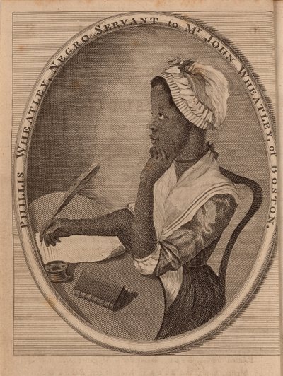 Retrato de la poeta Phillis Wheatley c.1753-1784, 1773 de Unbekannt