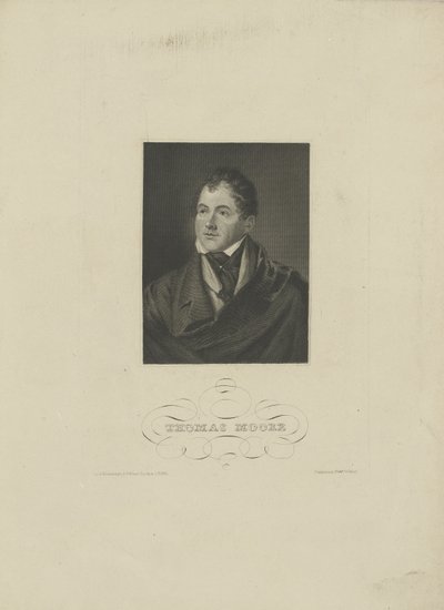 Retrato del poeta Thomas Moore 1779-1852 de Unbekannt