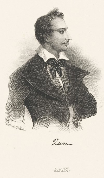 Retrato del poeta Tomasz Zan 1796-1855, después de 1824 de Unbekannt