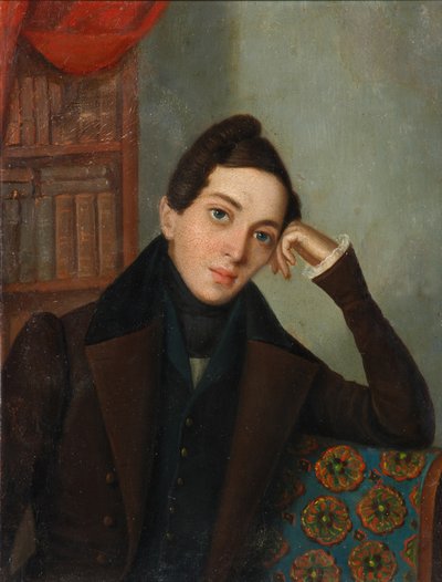 Retrato del poeta Yevgeny Abramovich Baratynsky de Unbekannt