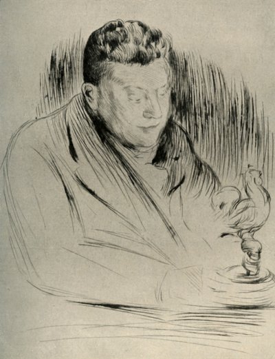 Retrato del escultor Alfred Gilbert, 1908 de Unbekannt