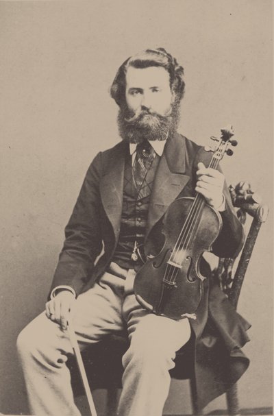 Retrato del violinista y compositor Alfred Holmes 1837-1876 de Unbekannt